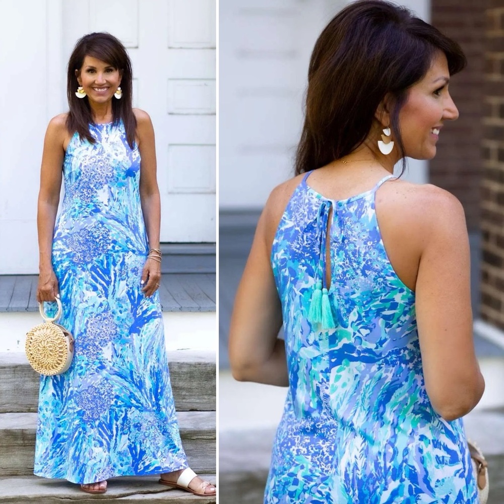 Lilly Pulitzer Margot Maxi Dress in Blue Haven